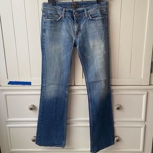 7 For All Mankind Flare Ombre Mid Rise Jeans (28)